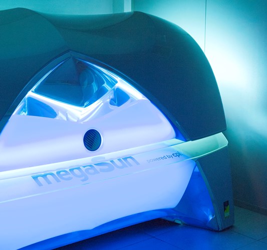maquina rayos uva turbo horizontal megasun