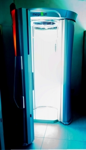 maquina rayos uva vertical abierta